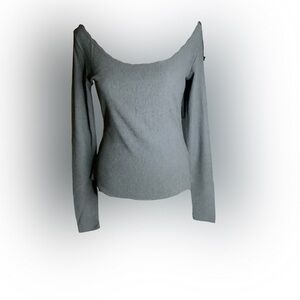 FINESSE 🌸Jersey🌸 Scoop Neck Long Sleeve Top - SZ S